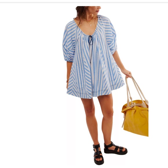 NWT Free People Bop Around Romper Largr - Picture 3 of 6